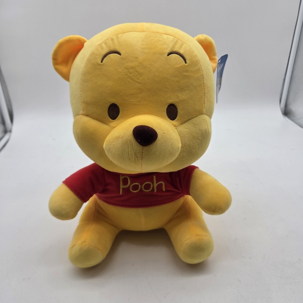 Winnie the Pooh plush Toy Factory NWT Teddy Bear Cute Big Head 11"